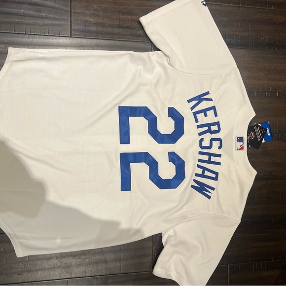 Authentic Men's Los Angeles Dodgers Clayton Kershaw Majestic Cool Base Medium - Picture 6 of 7